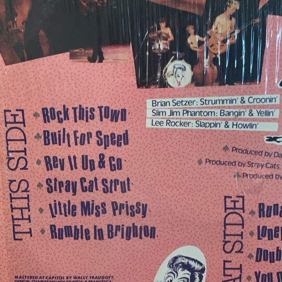 Vintage Stray Cats 1982 vinyl - Picture 3 of 6